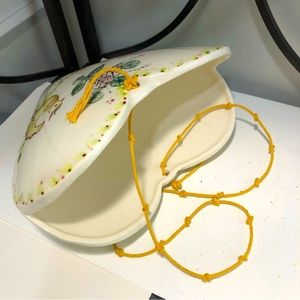 Ceramic Heart Planter, Size 8.5x6.5”